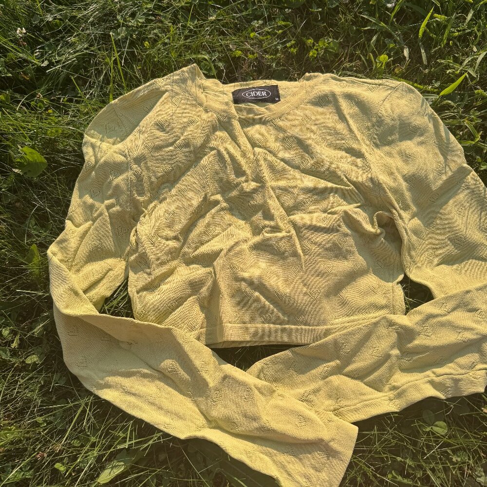Green Heart Eyelet Top